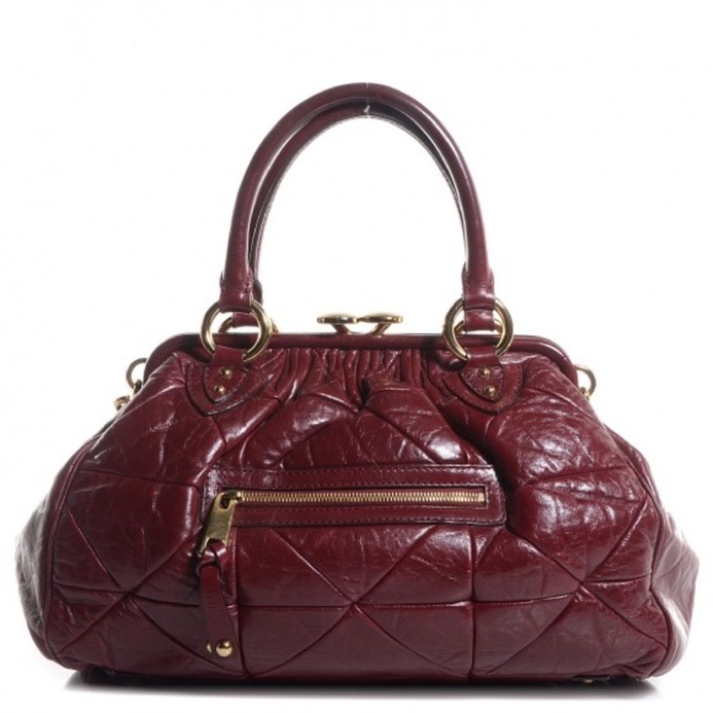 Marc Jacobs Stam leather bag in bordeaux NWT